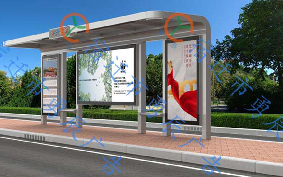 淮南候車亭第一車發(fā)貨